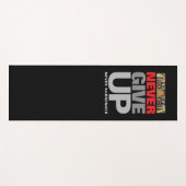 Motivierend nie aufgeben nie Kostenvoranschlag Yogamatte (Vorderseite (Horizontal))