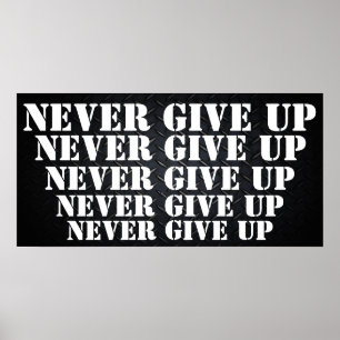 Motivierend Nie Aufgeben Poster