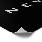 Motivierend nie Basketball aufgeben Poster (Ecke)