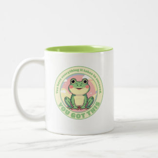 Motivierend Niedliches Frog Design - Sie haben das Zweifarbige Tasse