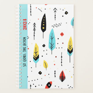 MOTIVIEREND, NIEDLICHES, WEISSES BOHO-PATTER PLANER