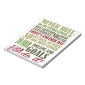 Motivierend: Niemals aufhören Notizblock (Rotiert)