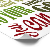 Motivierend: Niemals aufhören Poster (Ecke)