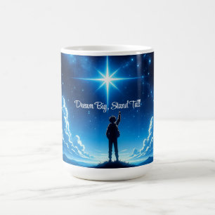 Motivierend Night Sky Tasse - Dream Big, Stand Tal