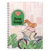 Motivierend Notebook-Abdeckung - "Behalt Going" Notizblock (Vorderseite)