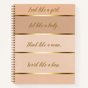 Motivierend Notebook Notizblock