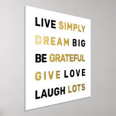 Motivierend Notizbuch Foliendrucke (Ablage )