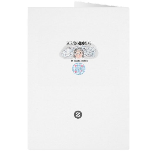 Motivierend oder Viel Glück-Grußkarte (Hinten)