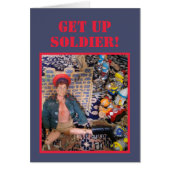 Motivierend oder Viel Glück-Grußkarte (Vorne)