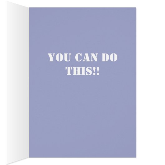 Motivierend oder Viel Glück-Grußkarte (Innen (Rechts))