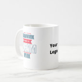 Motivierend Office-Office für  Firmenlogos Kaffeetasse (Vorderseite Links)