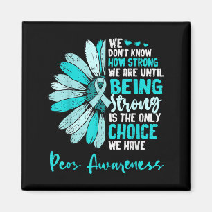 Motivierend Pcos Bewusstsein Sonnenblumen Band Aqu Magnet