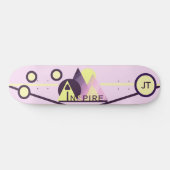 Motivierend personalisierbares Skateboard "INSPIRI (Horizontal)
