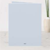 Motivierend Personalisierter Handspiegel Blau Silb Karte (Rückseite)