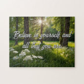 Motivierend Personalisierung der WaldBlume Puzzle (Horizontal)