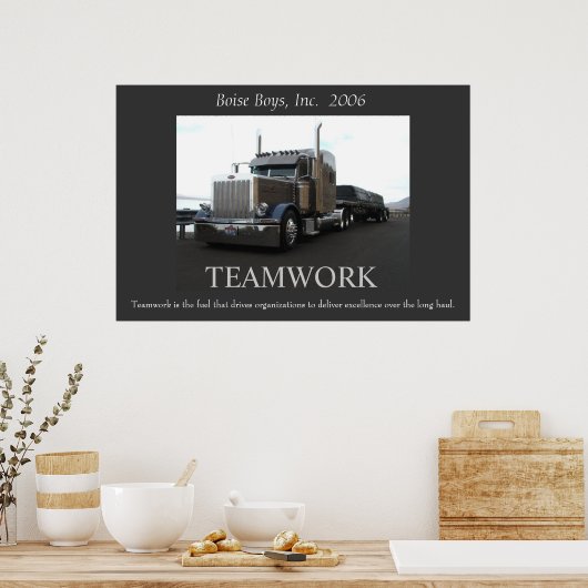 Motivierend Peterbilt Poster (Küche)