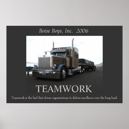 Motivierend Peterbilt Poster (Vorne)