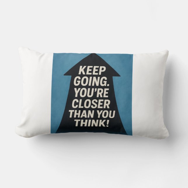 Motivierend Pfeil Lendenkissen (Vorderseite)