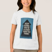 Motivierend Pfeil Tri-Blend Shirt (Vorderseite)