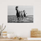 Motivierend Pferde ohne Grenzen Poster (Küche)