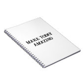 Motivierend phantastisch-Day-Notebook Notizblock (Rechte Seite)