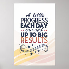 motivierend Phrasen kurz, Ein schneller Fortschrit Poster