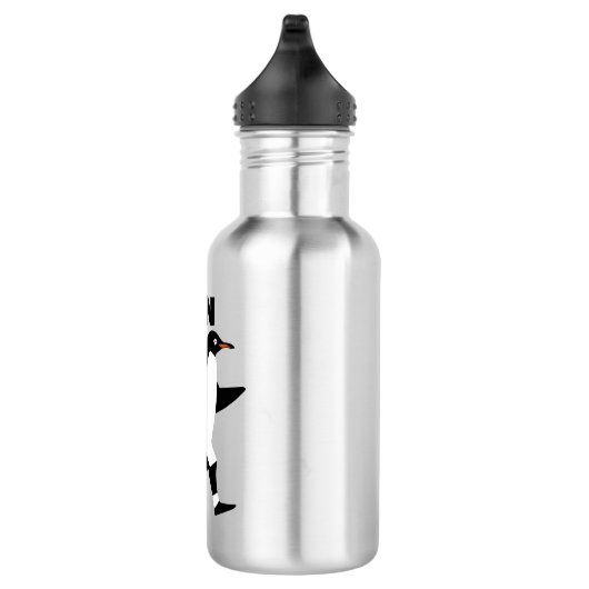 Motivierend Pinguin Edelstahlflasche (Rechts)