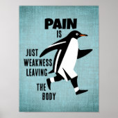 Motivierend Pinguin Poster (Vorne)