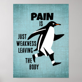 Motivierend Pinguin Poster