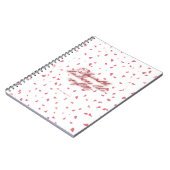 Motivierend Pink Petals Spiral Notizblock (Linke Seite)