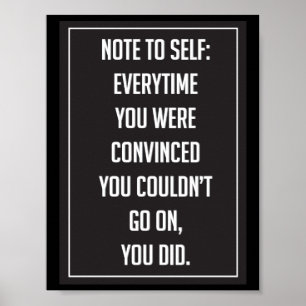 Motivierend Plakat