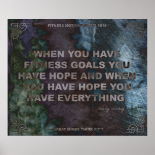 Motivierend Plakat für Fitness-Zitat #014