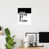 motivierend Plakat für Schritt (Heimbüro)