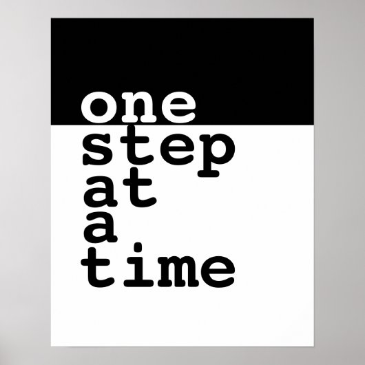 motivierend Plakat für Schritt (Vorne)