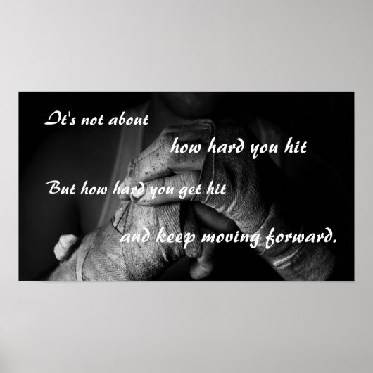 Motivierend Plakat "Vorwärts bewegen" behalten (Vorne)