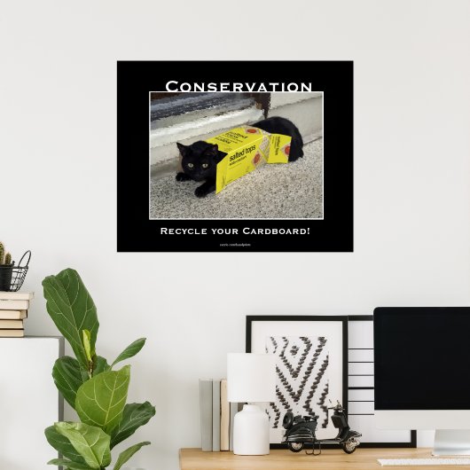 Motivierend Plakate für Black Cat (Heimbüro)