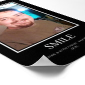 motivierend Plakatlächeln Poster (Ecke)