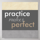 motivierend Plakatpraxis macht ein perfektes Angeb Poster (Vorne)