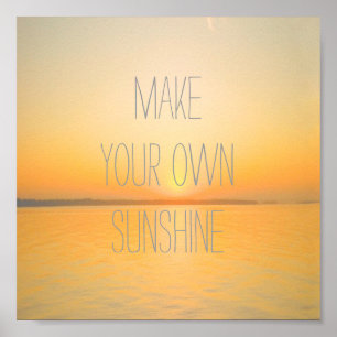 motivierend Plakattext zum Foto "Sonnenaufgang" Poster