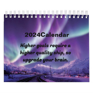 motivierend Polarlicht 2024 Kalender