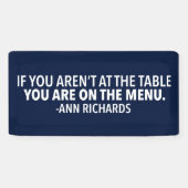 Motivierend politisches Zitat von Ann Richards Blu Banner (Horizontal)