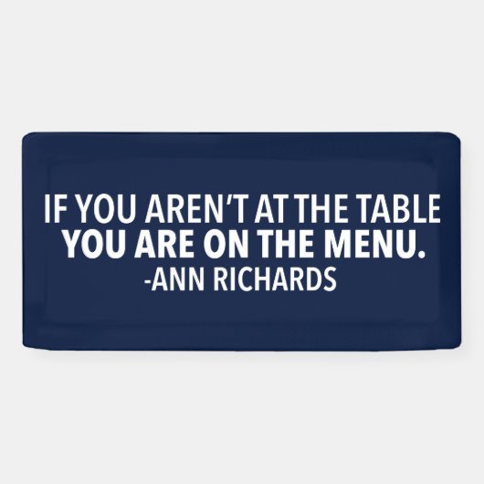 Motivierend politisches Zitat von Ann Richards Blu Banner (Horizontal)