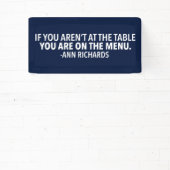 Motivierend politisches Zitat von Ann Richards Blu Banner (InSitu)