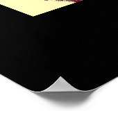 Motivierend Pop Art Courage Wolf Poster Print (Ecke)