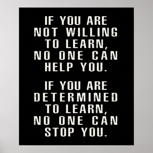 Motivierend , Positive Zitate, positive Redewendun Poster (Vorne)