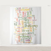 Motivierend Positivermutigung der Wörter #2 Wandteppich (Vorderseite)