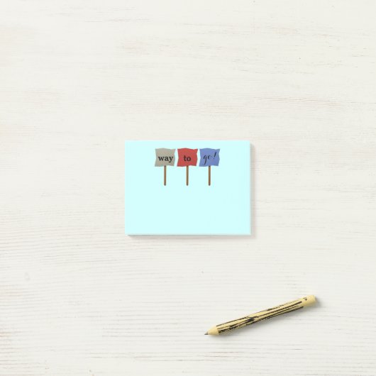 Motivierend Posten-it® Anmerkungen Post-it Klebezettel (Auf Schreibtisch)