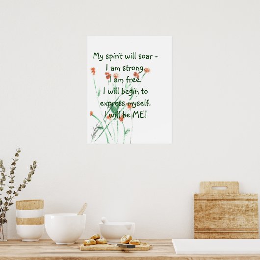 Motivierend Poster (Küche)