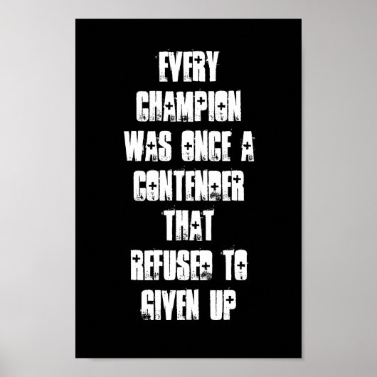 Motivierend Poster (Vorne)