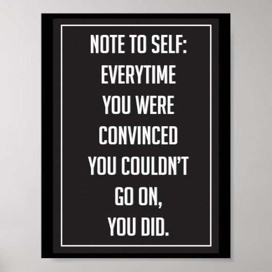 Motivierend Poster (Vorne)